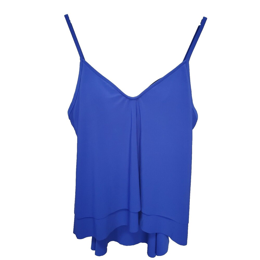Magicsuit Jolene Blue Tiered Underwired Tankini Swim Top Size 8